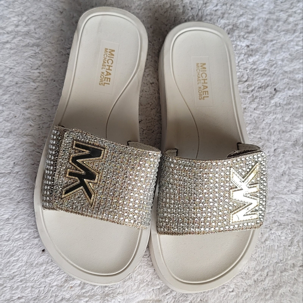 michael kors rhinestone shoes